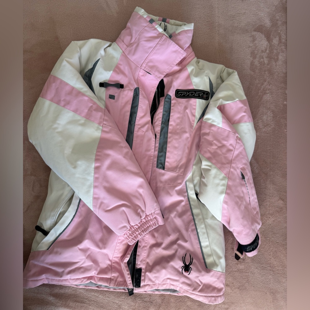 Spyder Pink and Cream Winter Jacket